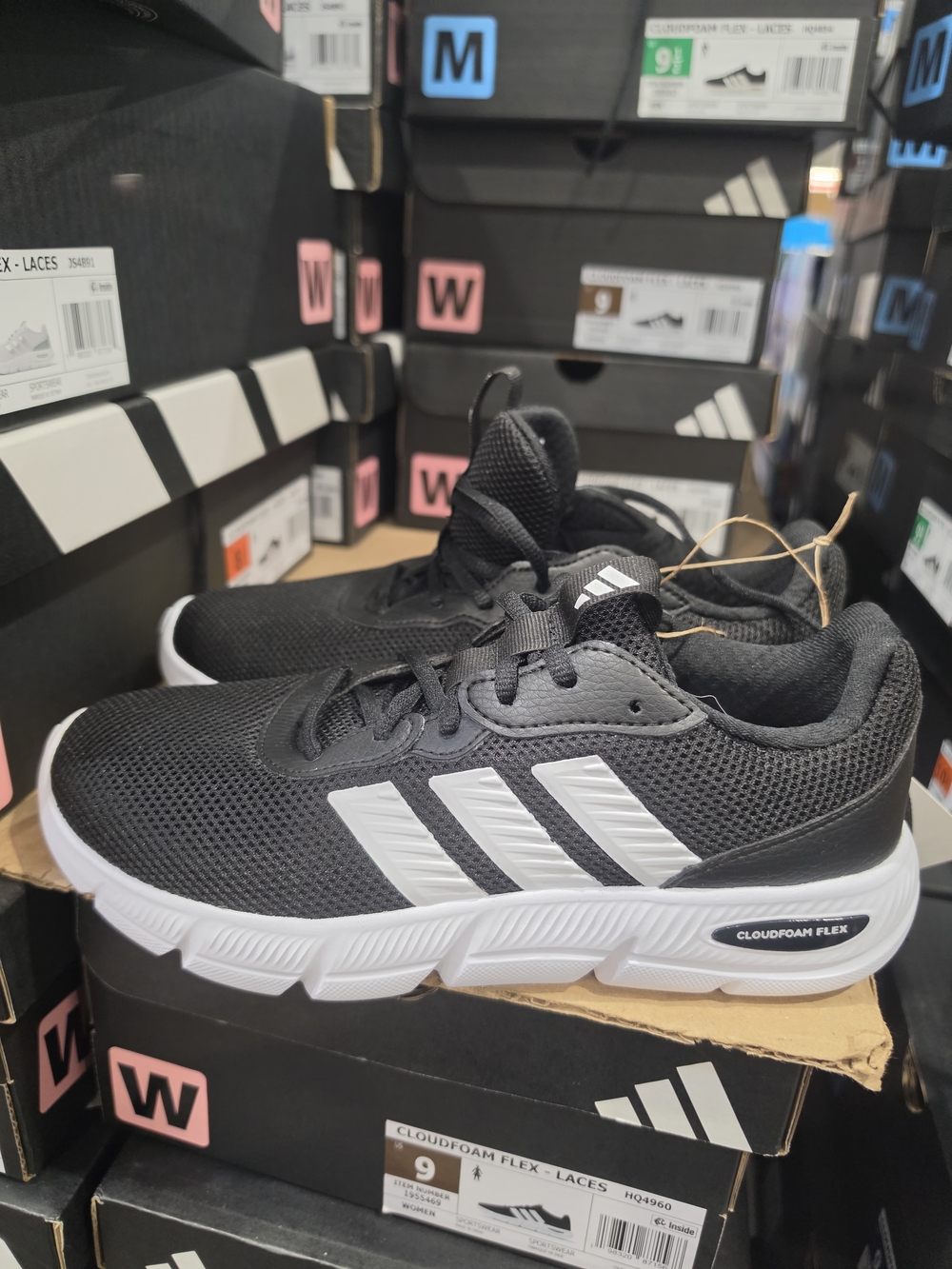 adidas Black and White Men's Athletic Running Shoes